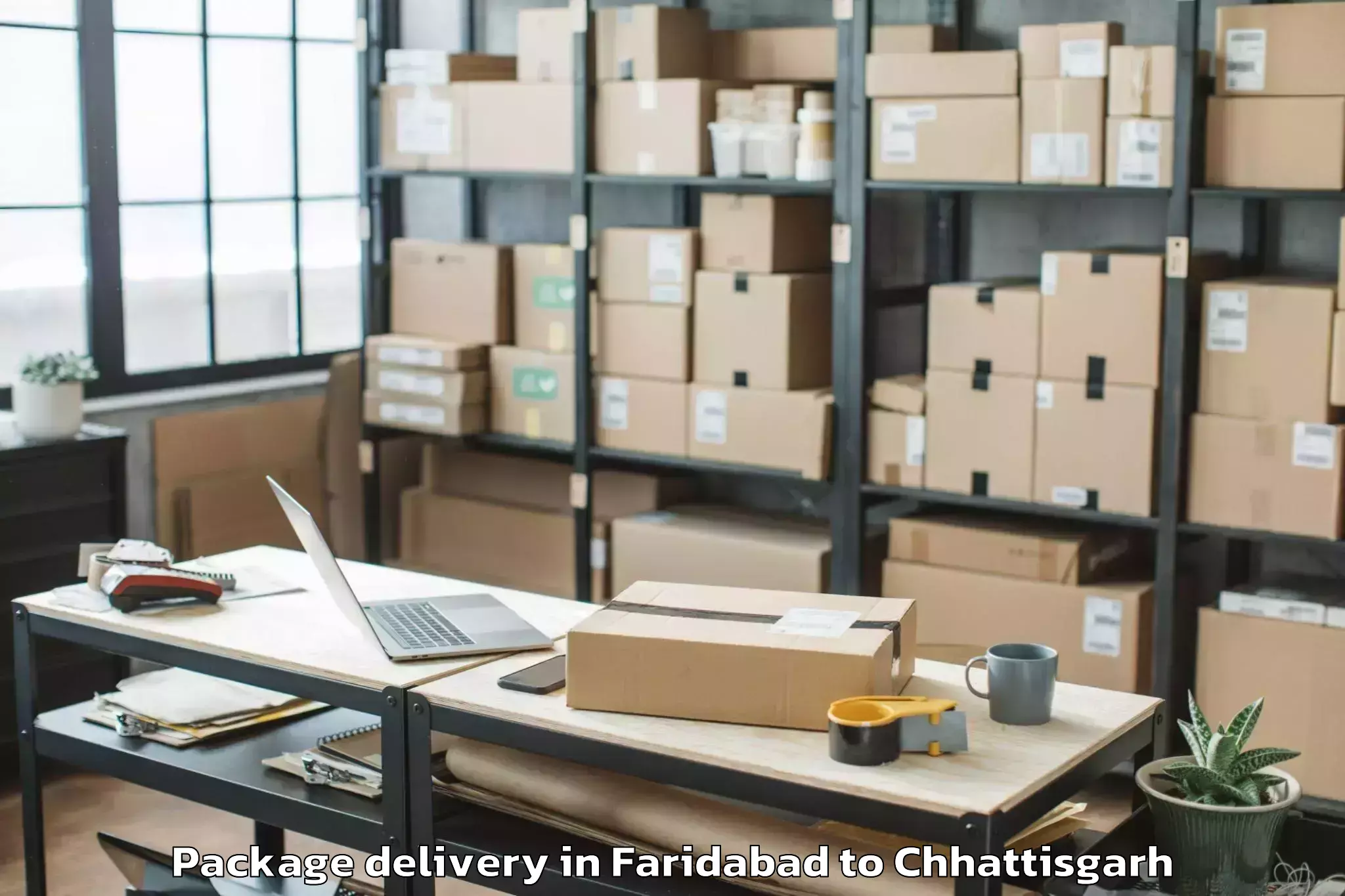 Comprehensive Faridabad to Bhopalpatnam Package Delivery